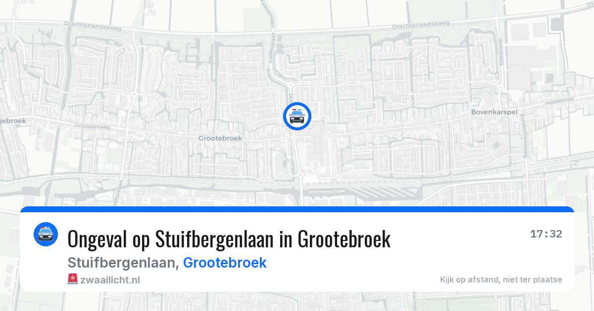 Ongeval op Stuifbergenlaan in Grootebroek — 27 jul 2026