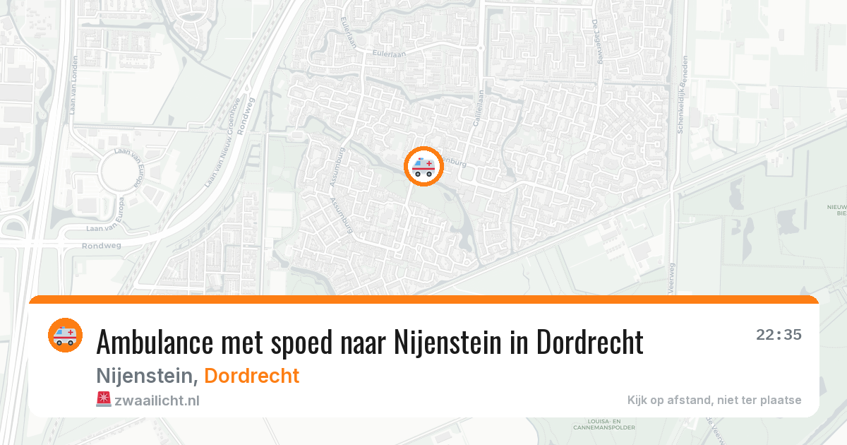 Ambulance met spoed naar Nijenstein in Dordrecht — 27 jun 2026