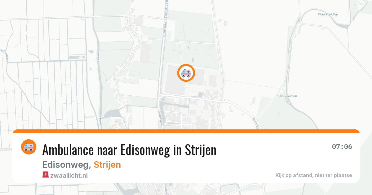 Ambulance naar Edisonweg in Strijen — 2 apr 2026