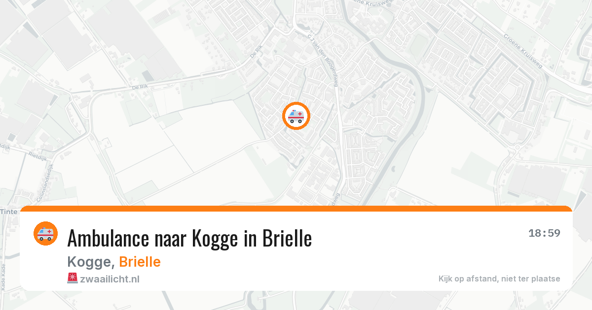 Ambulance naar Kogge in Brielle — 20 jun 2026