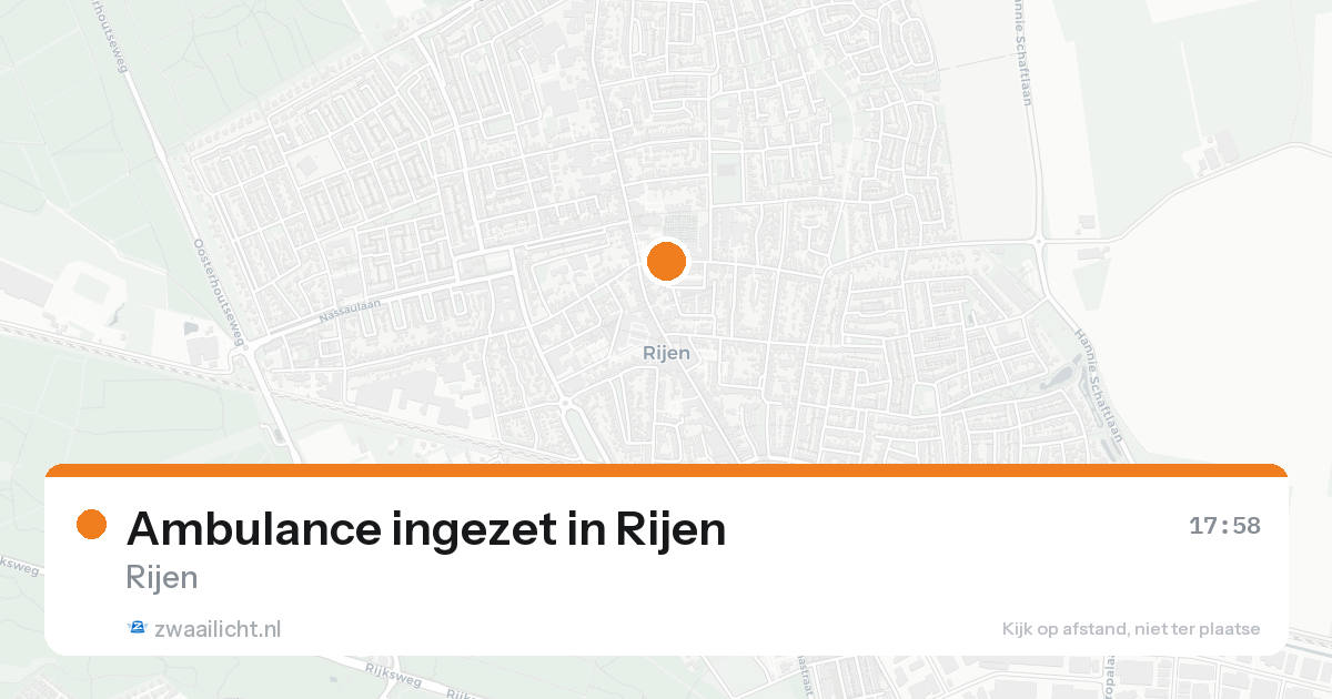 Ambulance ingezet in Rijen — 7 feb 2026