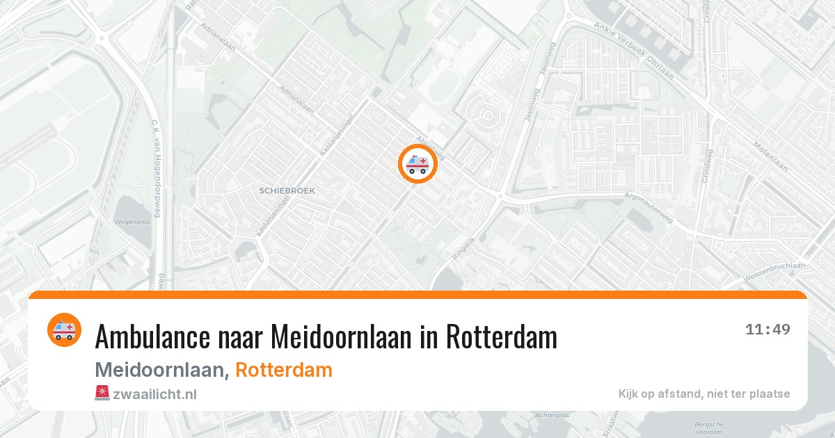 Ambulance naar Meidoornlaan in Rotterdam — 16 jun 2026