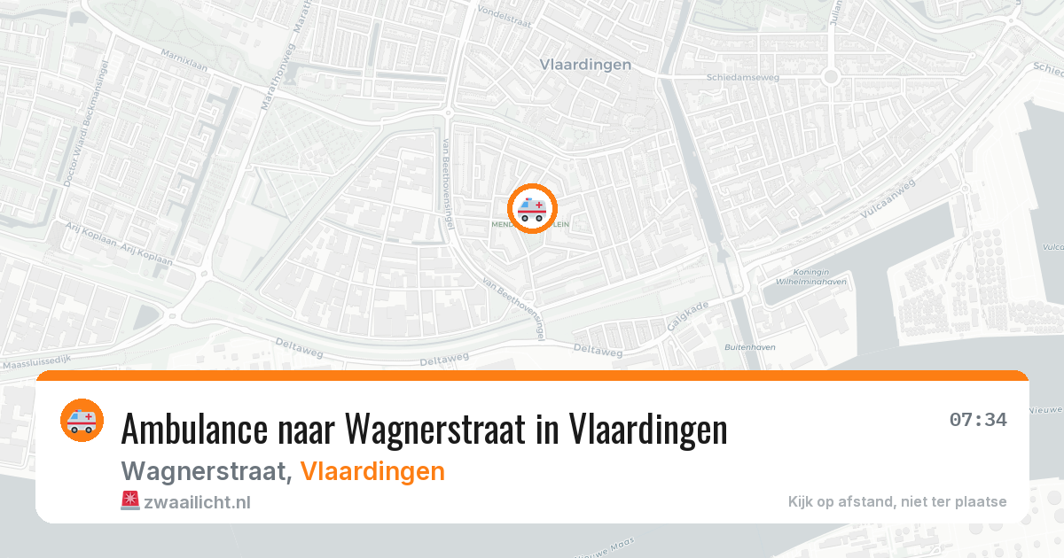 Ambulance naar Wagnerstraat in Vlaardingen — 6 apr 2026
