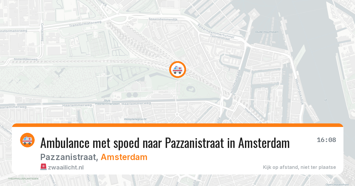 Ambulance met spoed naar Pazzanistraat in Amsterdam — 30 jun 2026