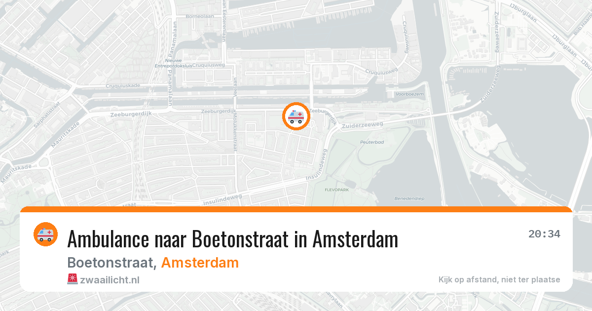 Ambulance naar Boetonstraat in Amsterdam — 19 mrt 2026