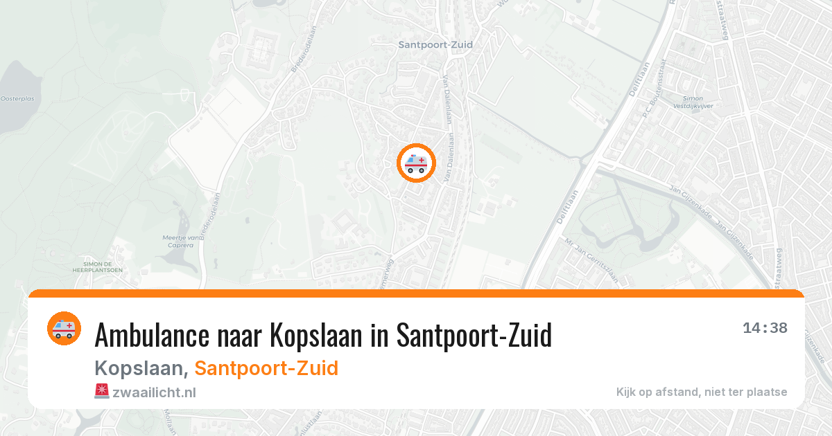 Ambulance naar Kopslaan in Santpoort-Zuid — 28 jun 2026