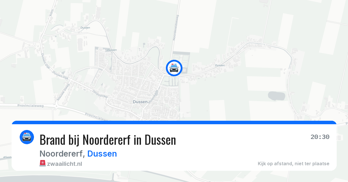 Brand bij Noordererf in Dussen — 3 apr 2026