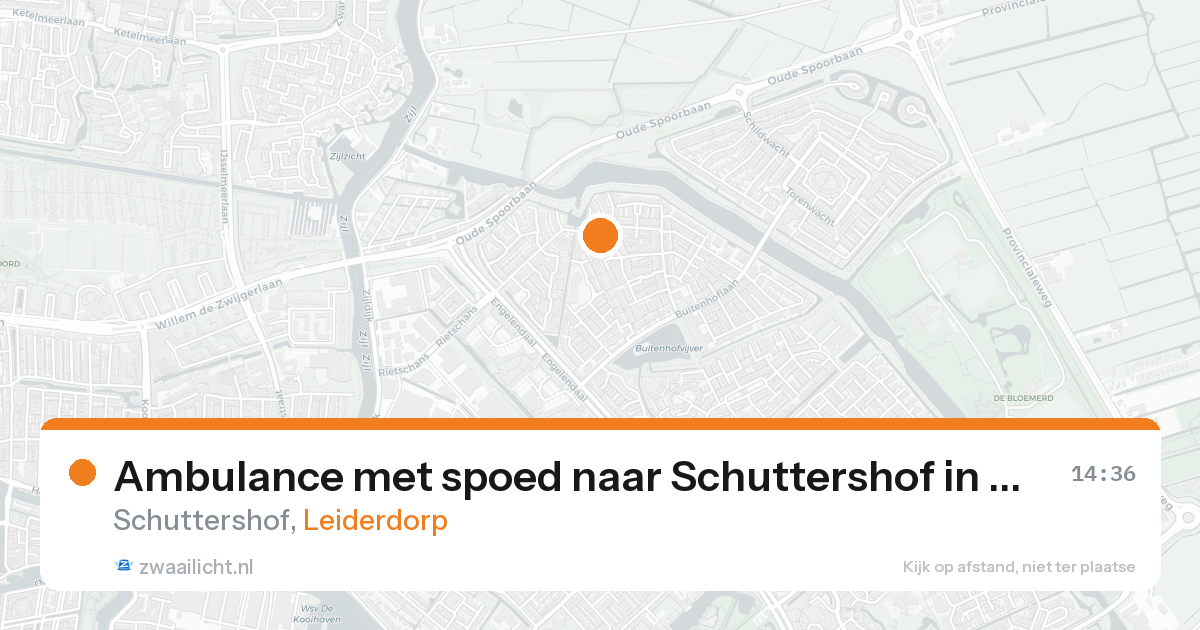 Ambulance met spoed naar Schuttershof in Leiderdorp — 25 aug 2026