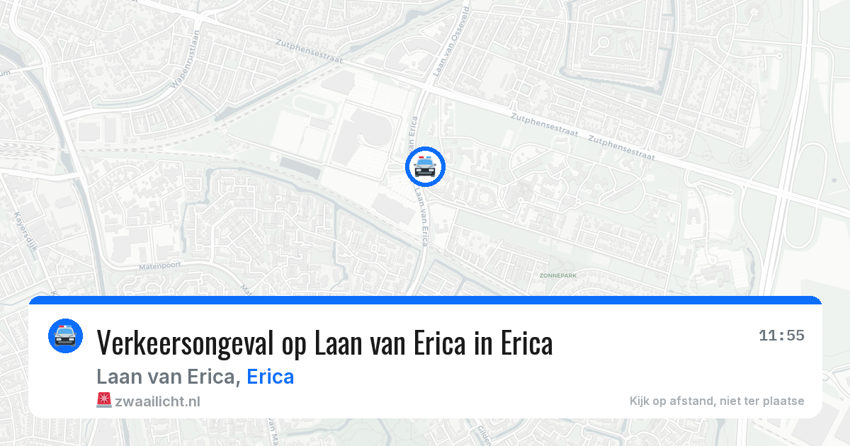 Verkeersongeval op Laan van Erica in Erica — 22 mei 2026