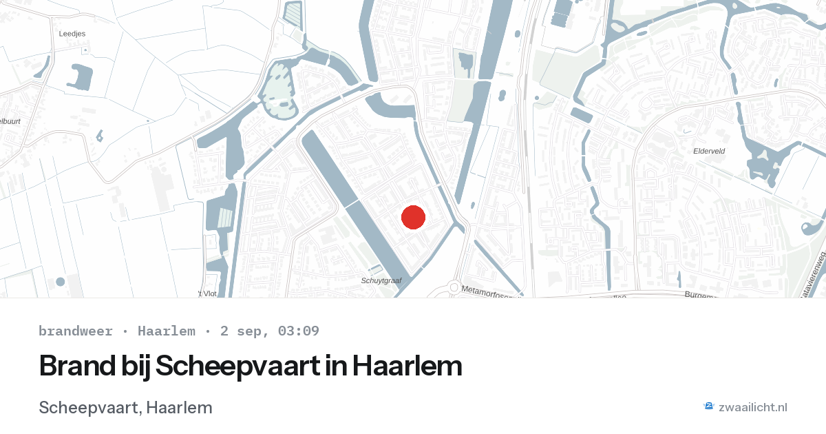 Brand bij Scheepvaart in Haarlem — 2 sep 2026