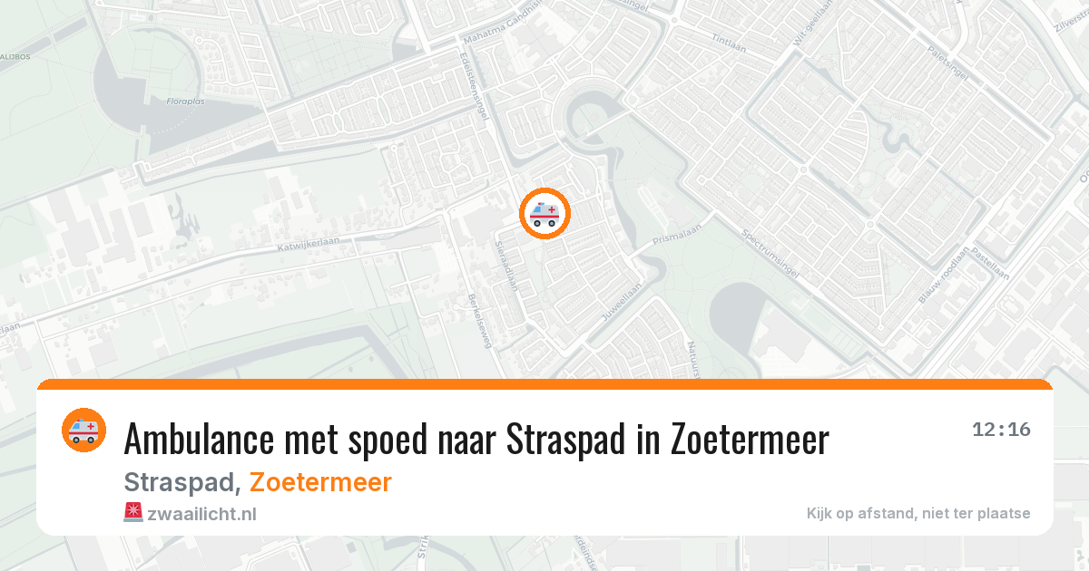 Ambulance met spoed naar Straspad in Zoetermeer — 19 mei 2026
