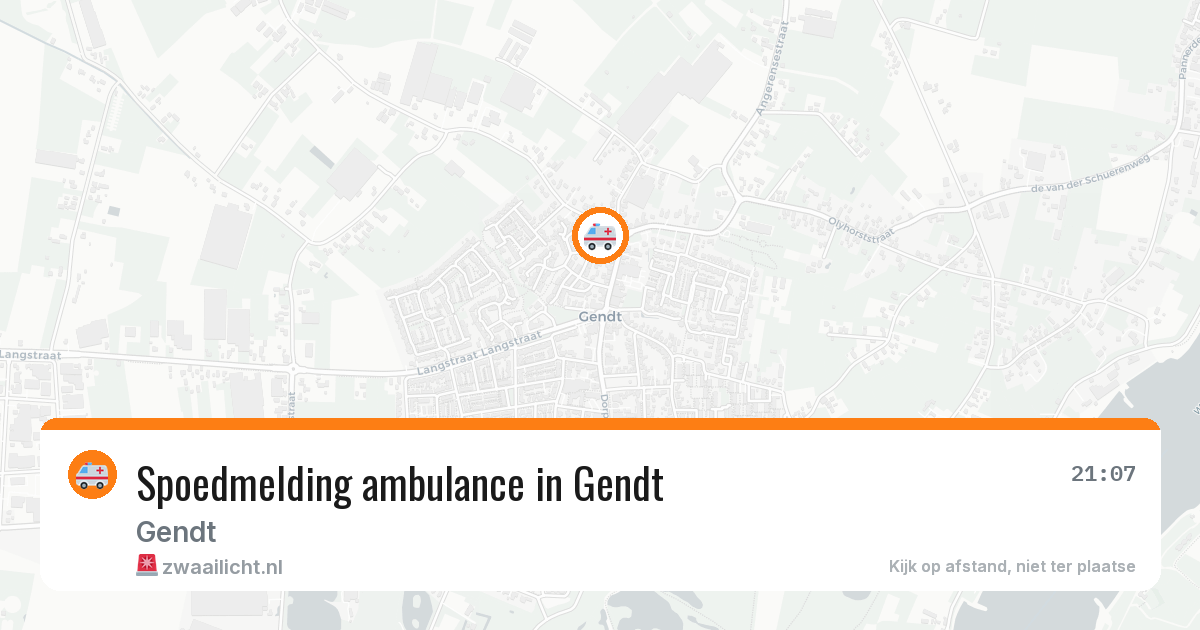 Spoedmelding ambulance in Gendt — 30 mrt 2026