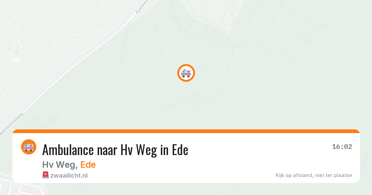 Ambulance naar Hv Weg in Ede — 11 aug 2026