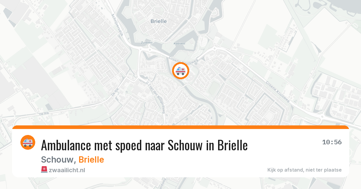 Ambulance met spoed naar Schouw in Brielle — 11 aug 2026
