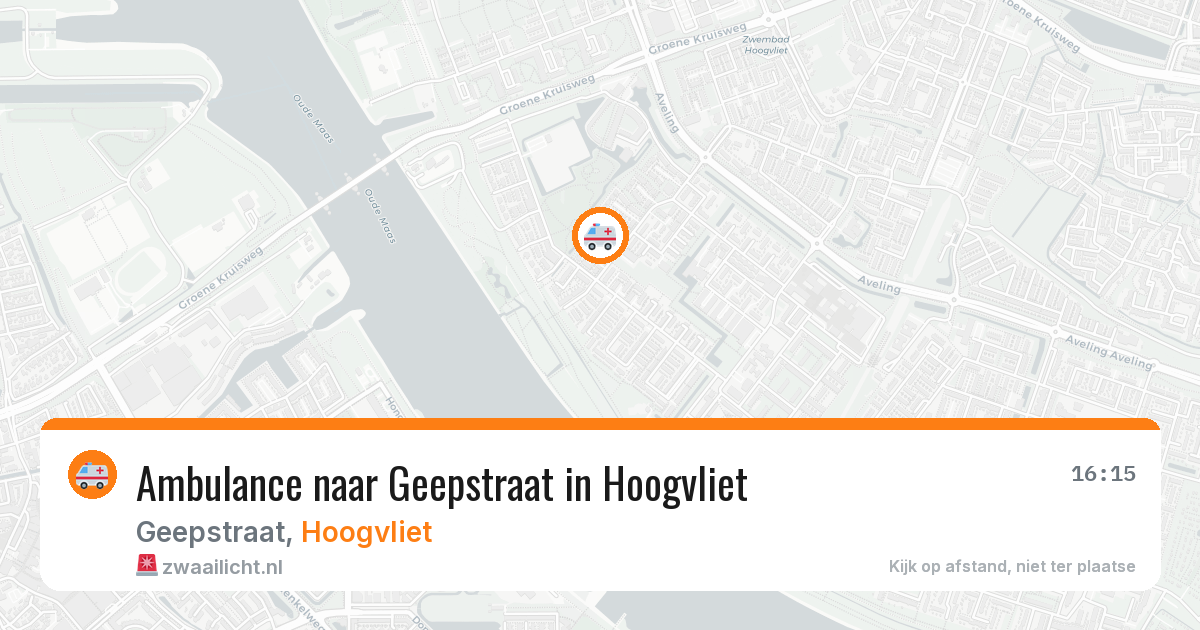 Ambulance naar Geepstraat in Hoogvliet — 2 aug 2026