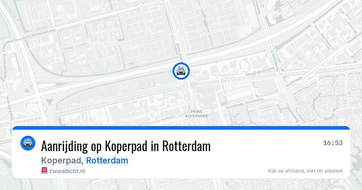 Aanrijding op Koperpad in Rotterdam — 8 feb 2026