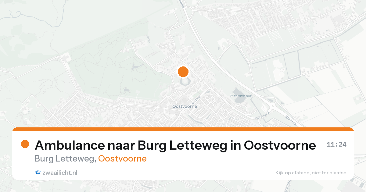 Ambulance naar Burg Letteweg in Oostvoorne — 8 jun 2026
