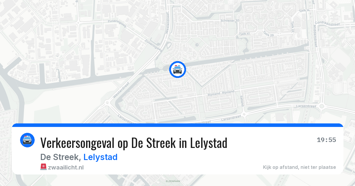Verkeersongeval op De Streek in Lelystad — 27 mei 2026
