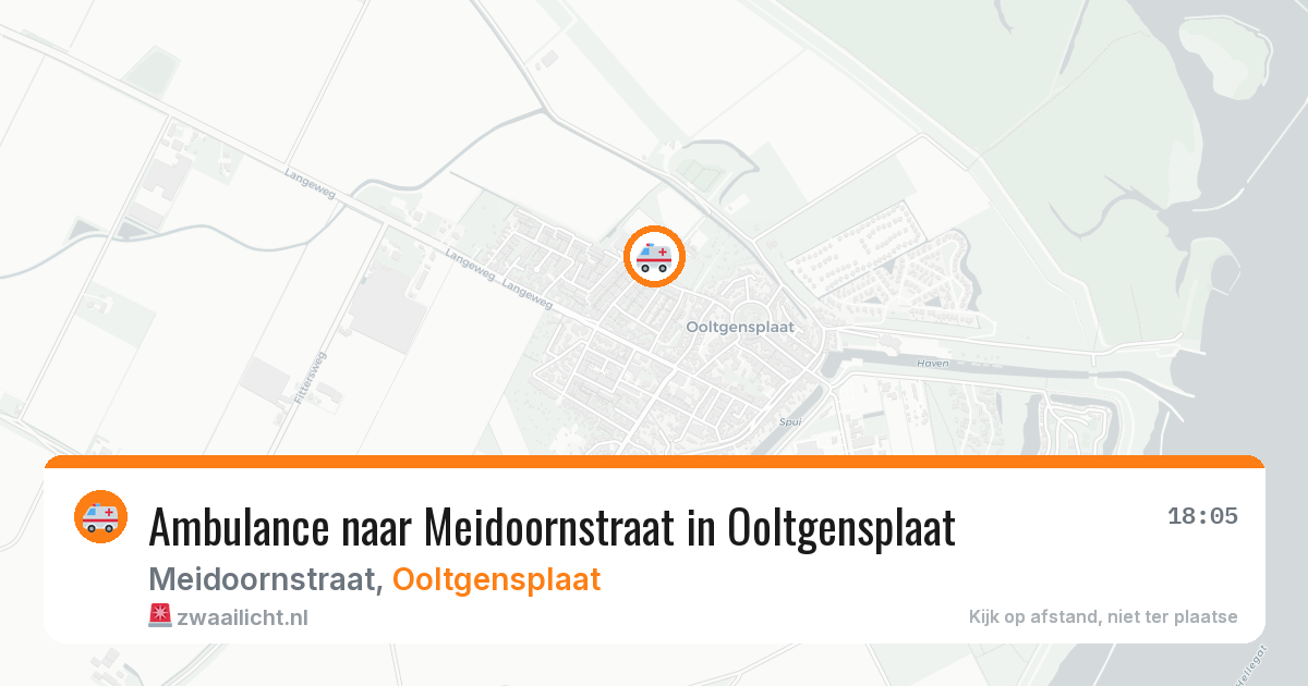 Ambulance naar Meidoornstraat in Ooltgensplaat — 5 jun 2026