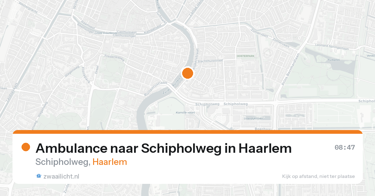 Ambulance naar Schipholweg in Haarlem — 20 mei 2026