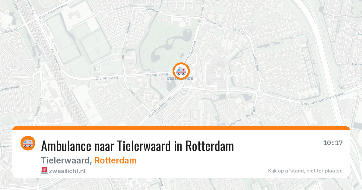 Ambulance naar Tielerwaard in Rotterdam — 26 mrt 2026