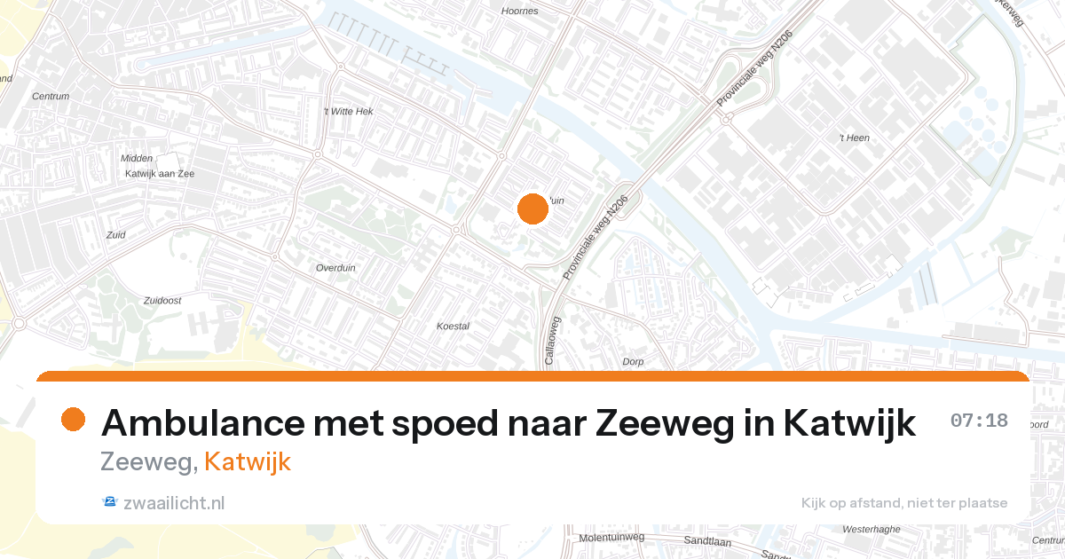 Ambulance met spoed naar Zeeweg in Katwijk — 13 mei 2026