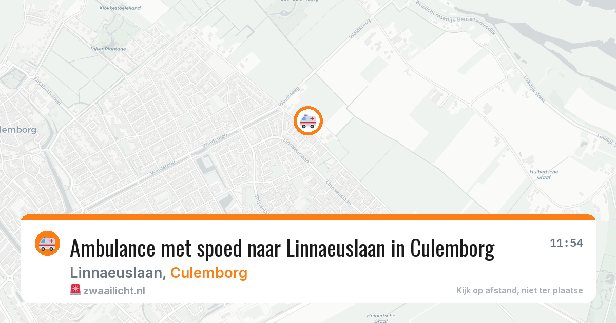 Ambulance met spoed naar Linnaeuslaan in Culemborg — 10 mrt 2026