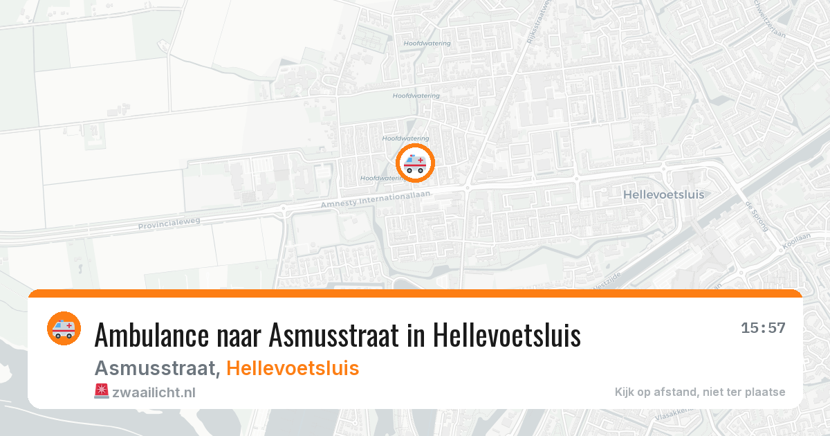 Ambulance naar Asmusstraat in Hellevoetsluis — 10 aug 2026