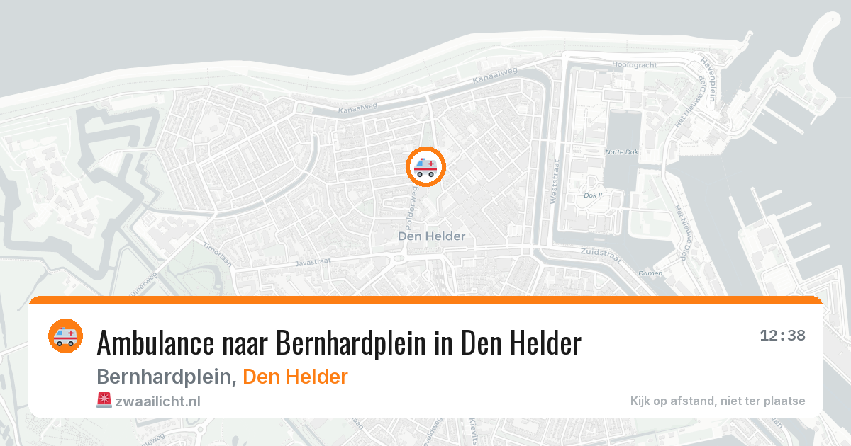 Ambulance naar Bernhardplein in Den Helder — 23 jul 2026