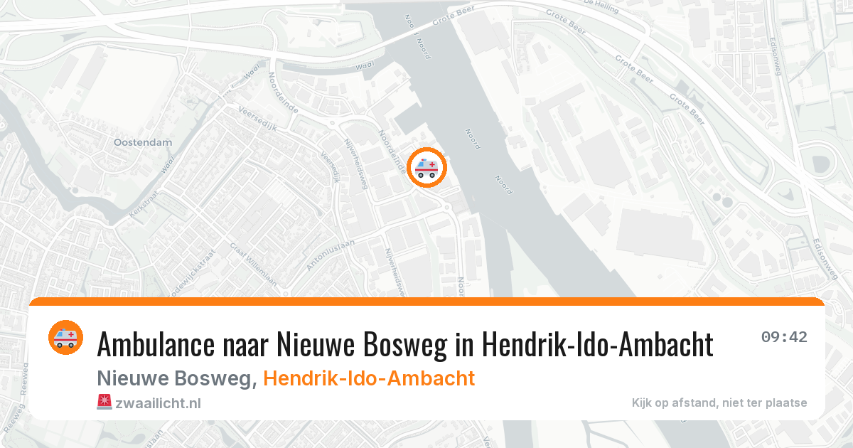 Ambulance naar Nieuwe Bosweg in Hendrik-Ido-Ambacht — 1 jul 2026