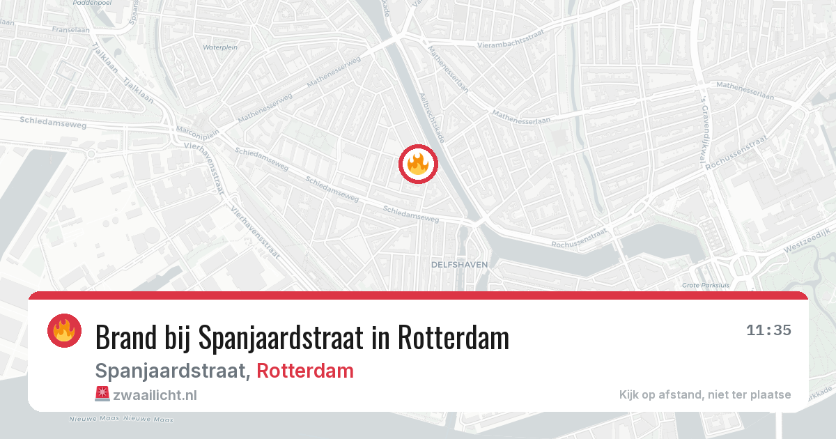 Brand bij Spanjaardstraat in Rotterdam — 2 jul 2026