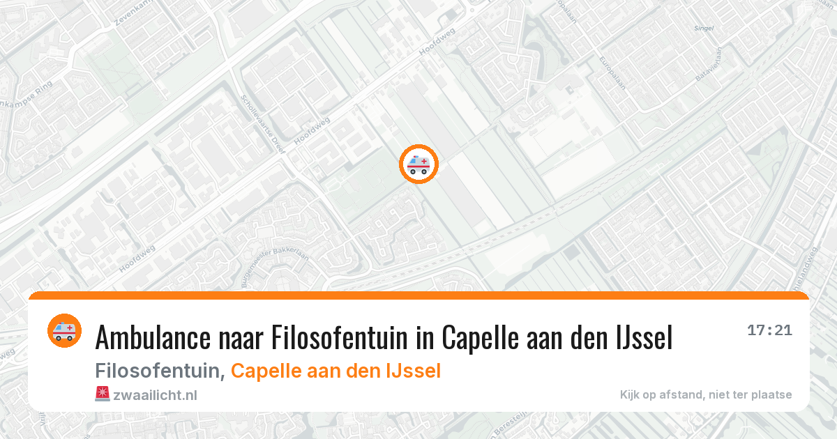 Ambulance naar Filosofentuin in Capelle aan den IJssel — 12 jul 2026