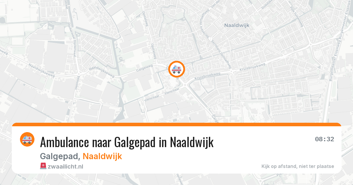 Ambulance naar Galgepad in Naaldwijk — 14 aug 2026