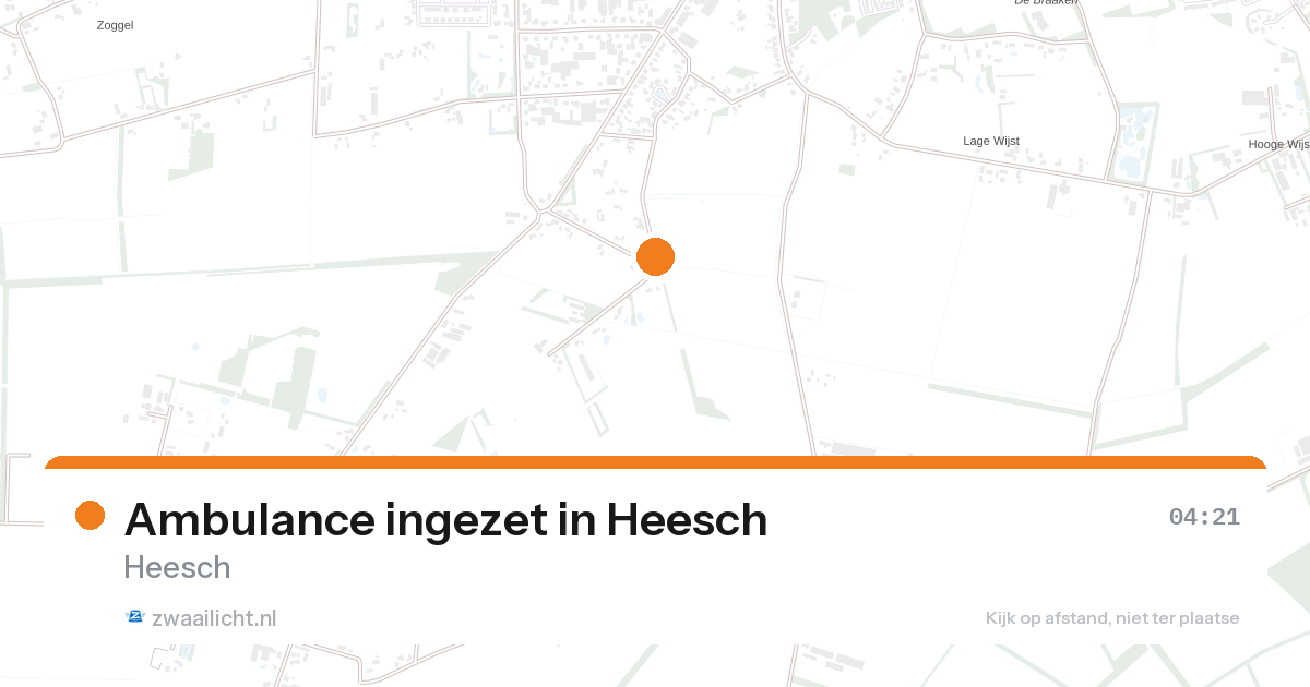 Ambulance ingezet in Heesch — 25 aug 2026