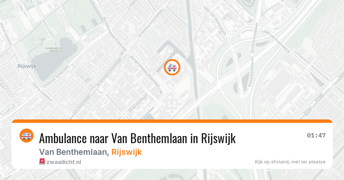 Ambulance naar Van Benthemlaan in Rijswijk — 17 jul 2026