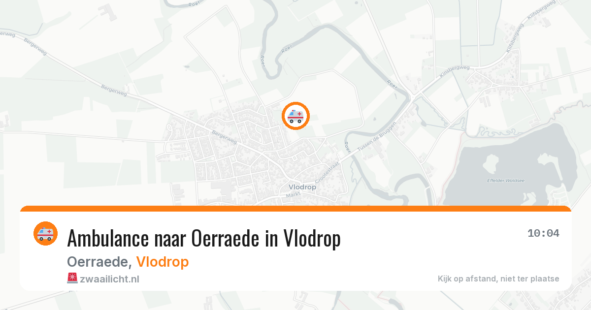 Ambulance naar Oerraede in Vlodrop — 15 feb 2026