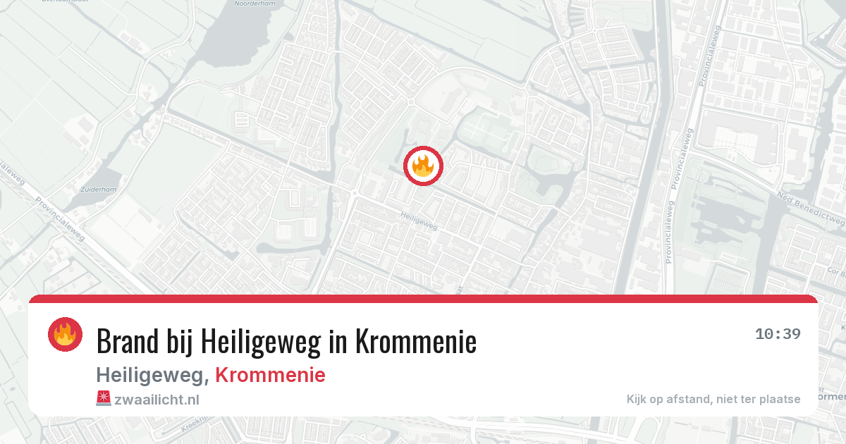 Brand bij Heiligeweg in Krommenie — 29 jul 2026