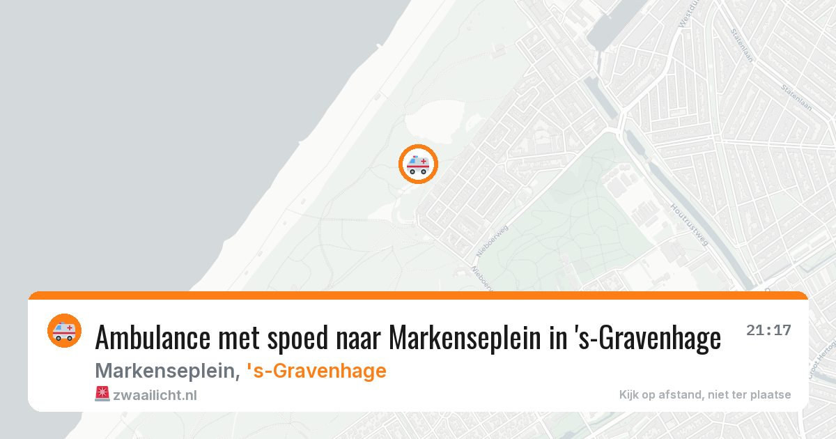 Ambulance met spoed naar Markenseplein in 's-Gravenhage — 30 jul 2026