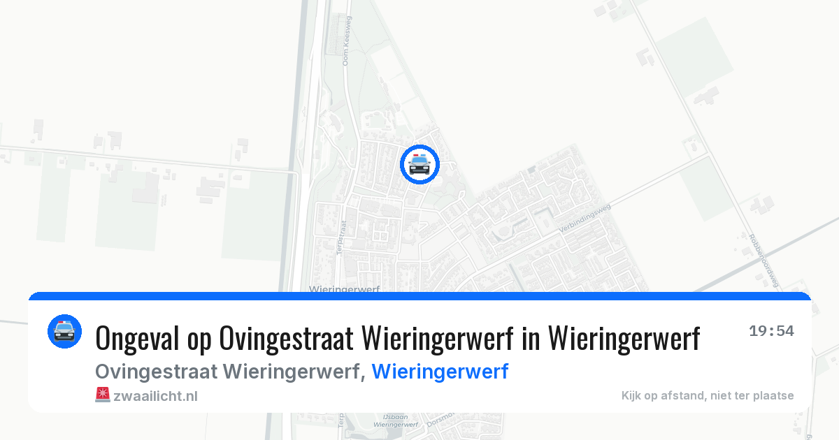 Ongeval op Ovingestraat Wieringerwerf in Wieringerwerf — 16 apr 2026