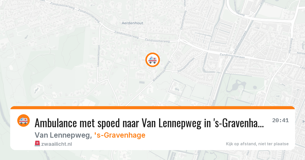 Ambulance met spoed naar Van Lennepweg in 's-Gravenhage — 17 jan 2026