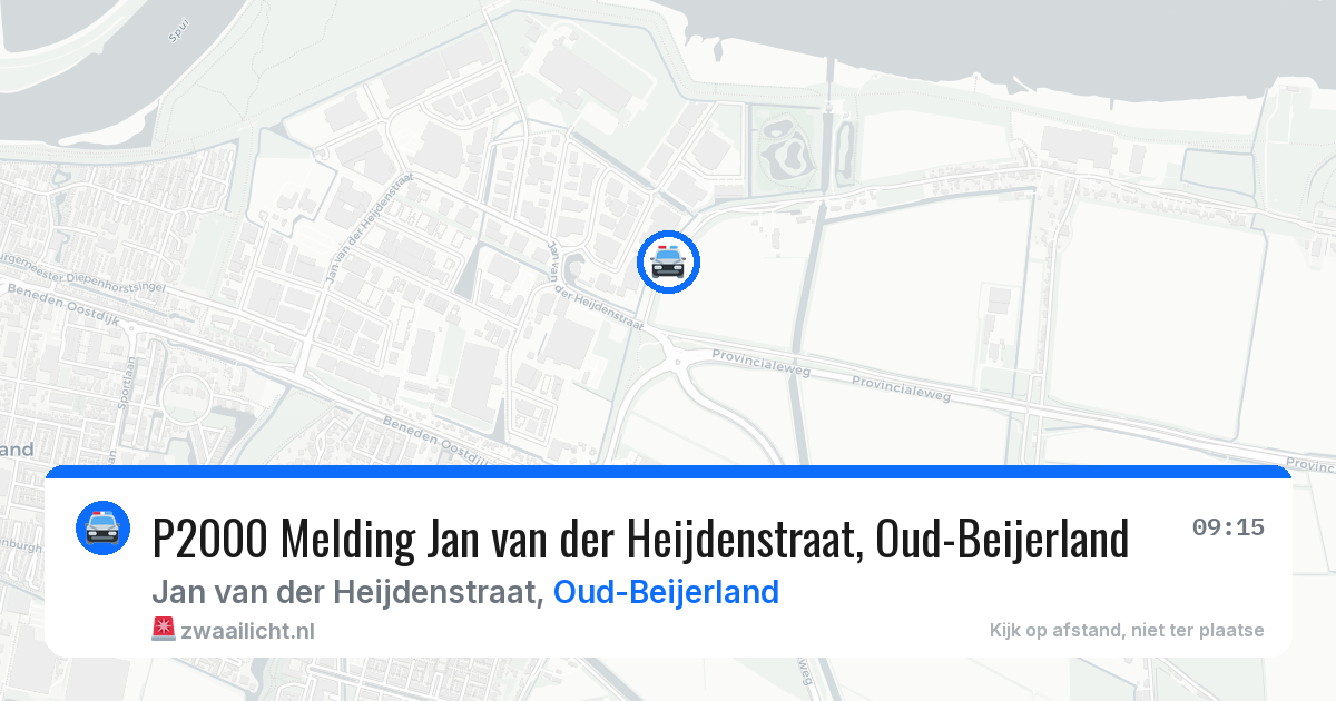 P2000 Melding Jan van der Heijdenstraat, Oud-Beijerland — 2 apr 2026