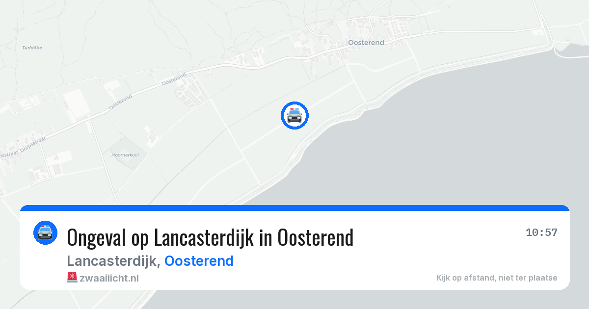 Ongeval op Lancasterdijk in Oosterend — 6 apr 2026