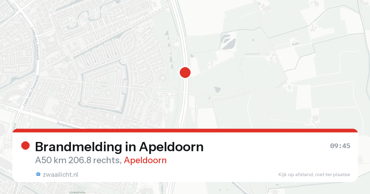 Brandmelding in Apeldoorn — 17 aug 2026