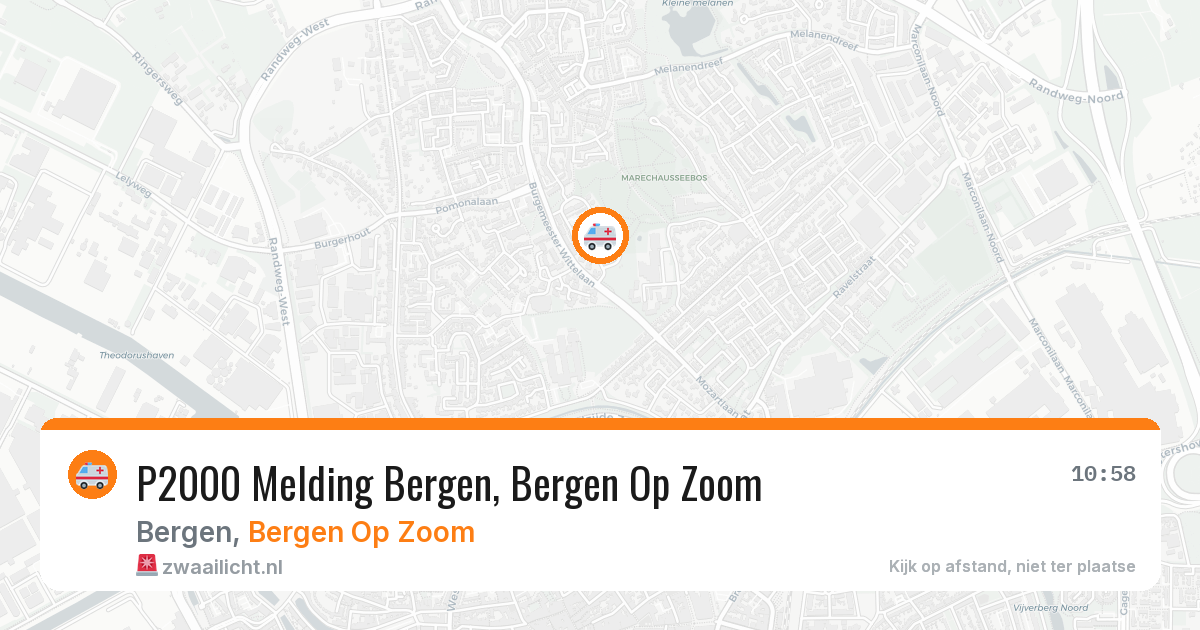 P2000 Melding Bergen, Bergen Op Zoom — 12 aug 2026