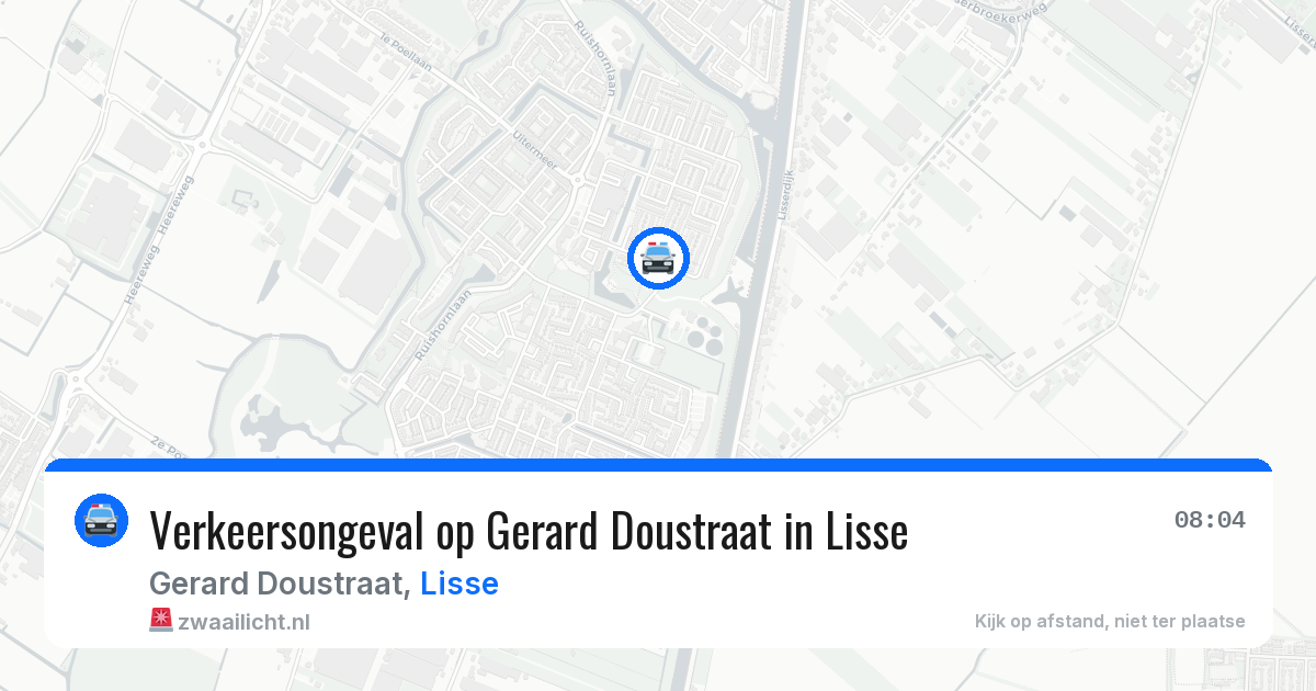 Verkeersongeval op Gerard Doustraat in Lisse — 19 jun 2026