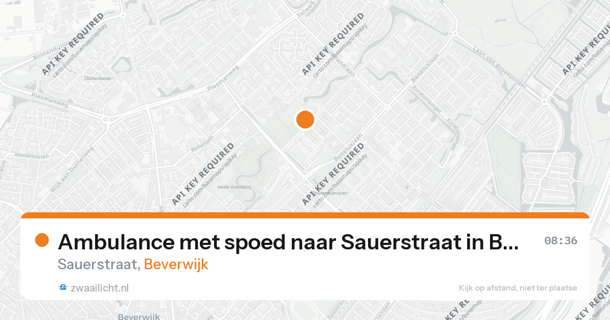 Ambulance met spoed naar Sauerstraat in Beverwijk — 26 aug 2026