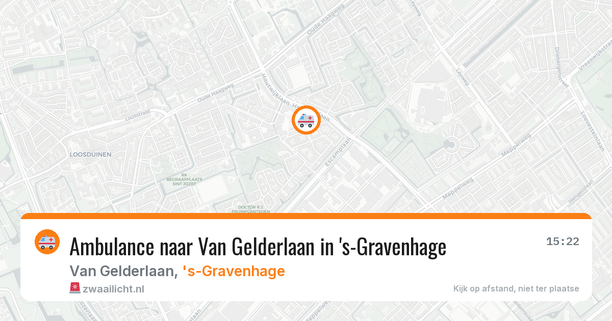 Ambulance naar Van Gelderlaan in 's-Gravenhage — 22 jun 2026