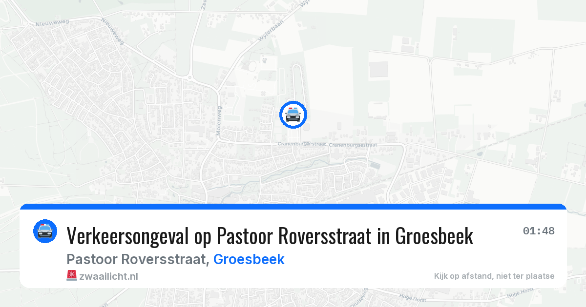 Verkeersongeval op Pastoor Roversstraat in Groesbeek — 28 mei 2026