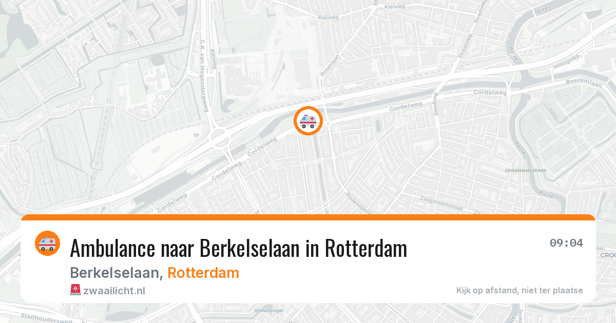 Ambulance naar Berkelselaan in Rotterdam — 10 jul 2026