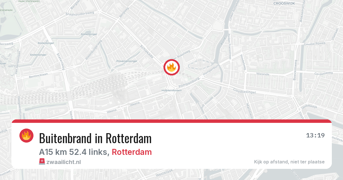 Buitenbrand in Rotterdam — 3 aug 2026
